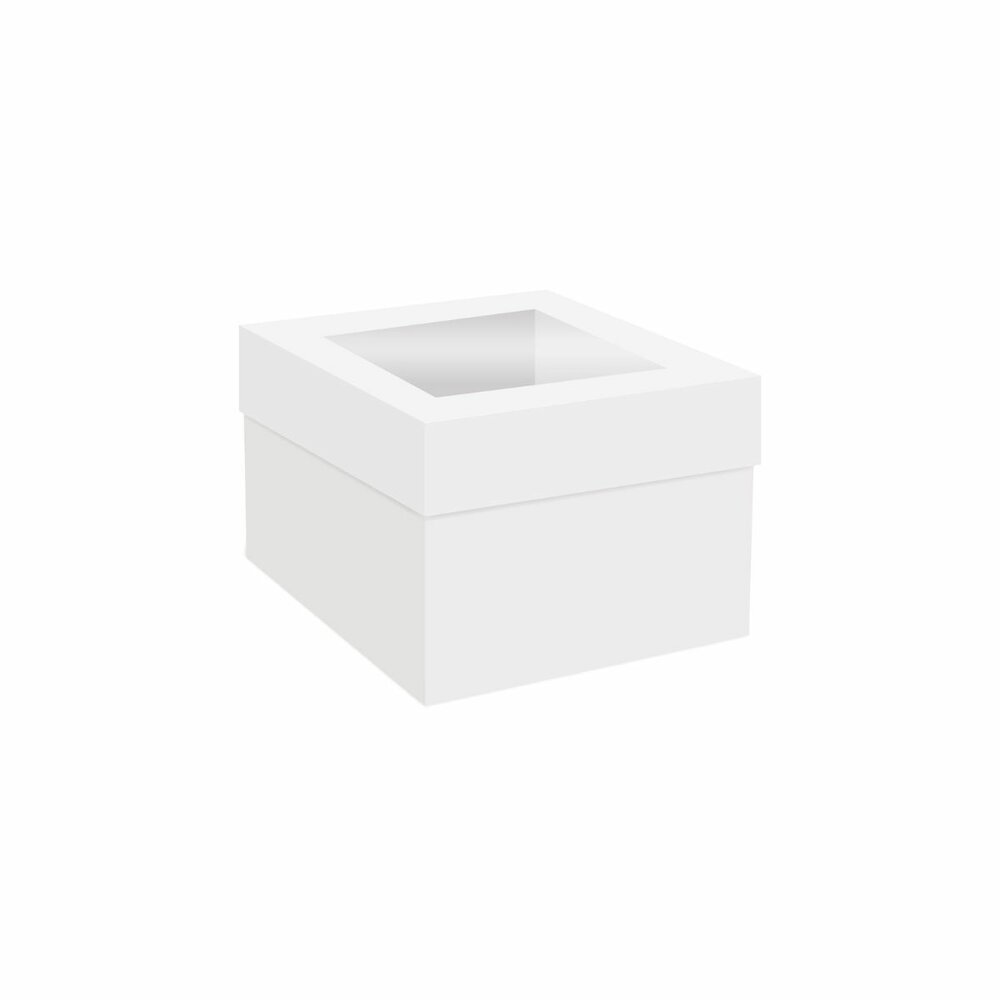 Simply Making Taartdoos Venster Wit 15 x 15 x 15 cm