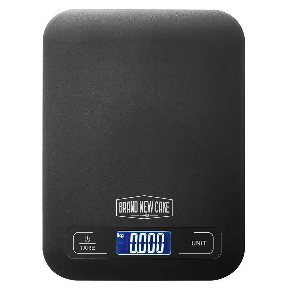 BrandNewCake Keukenweegschaal Zwart 5kg / 1gr