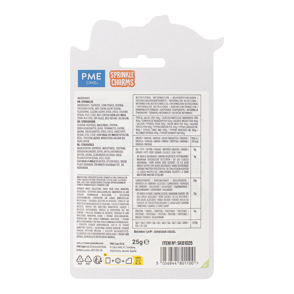 PME Brullende Dinosaurussen Sprinkles &ndash; 25g