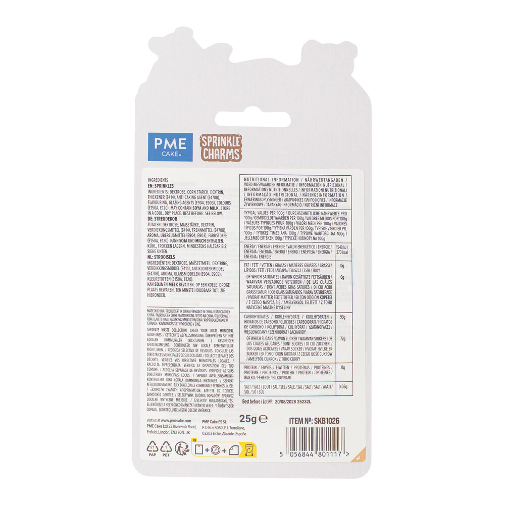 PME Teddyberen Sprinkles &ndash; 25g