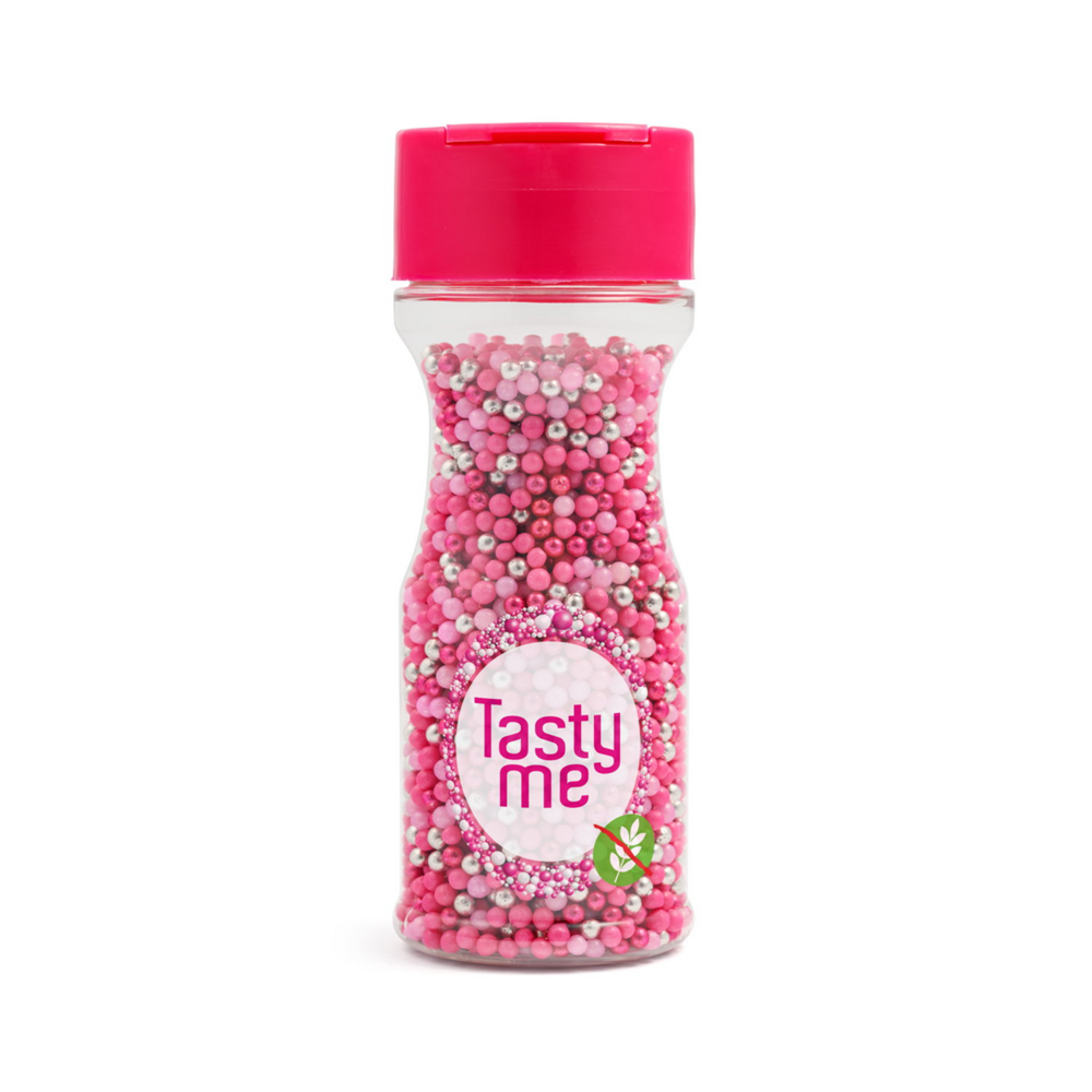 Tasty Me Sprinkles Mini Mix Pink &ndash; 70 g &ndash; Sans gluten