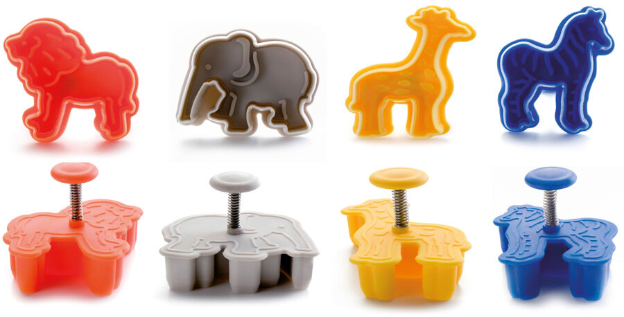 Ibili Plunger Cutters Safari &ndash; Set van 4