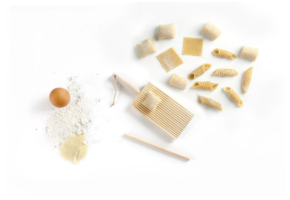 Ibili Houten Gnocchi- &amp; Garganelli‑Plank met Deegroller