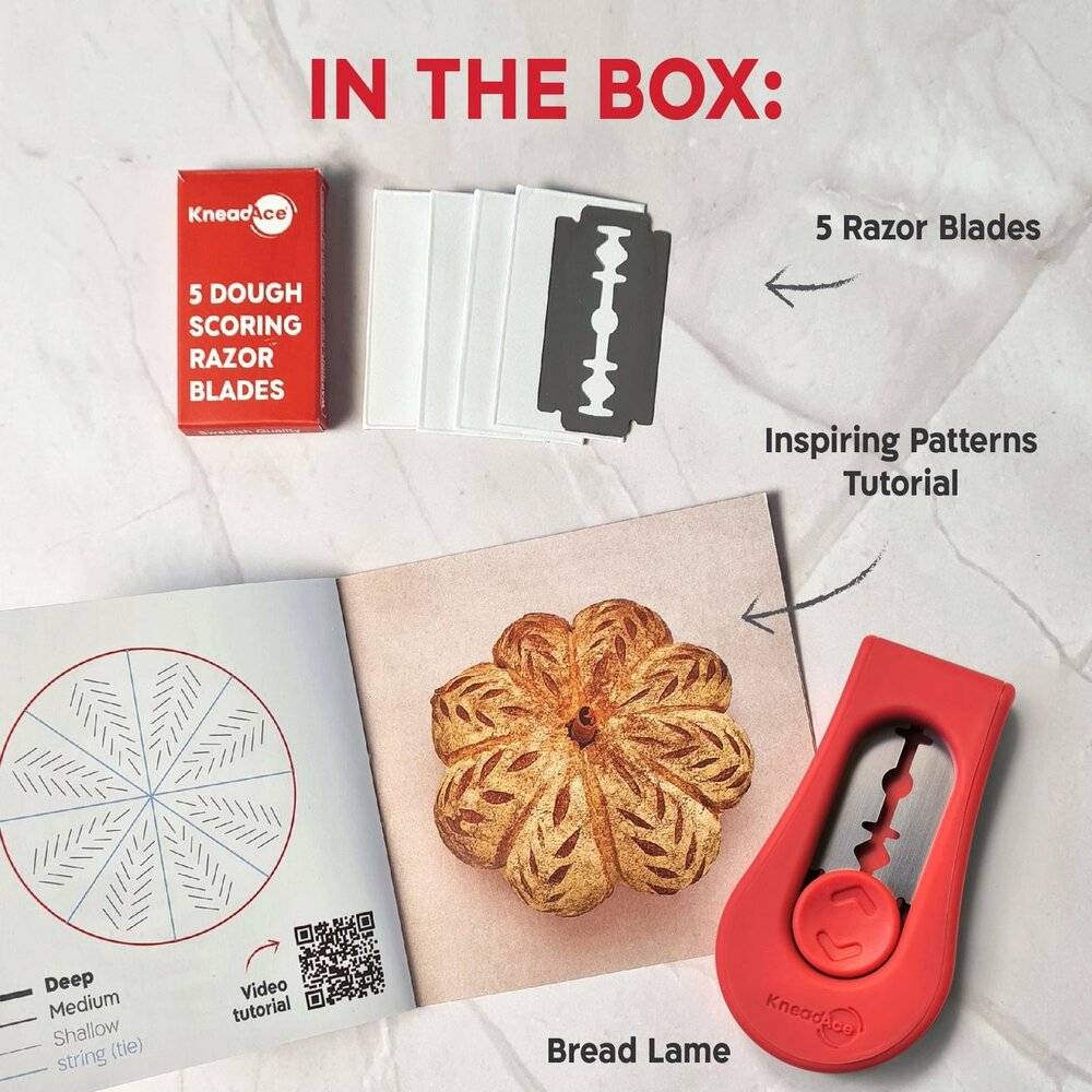 KneadAce&reg; PRO Zuurdesem Kit &ndash; 1L Pot, Rijsmanden &amp; Broodlame