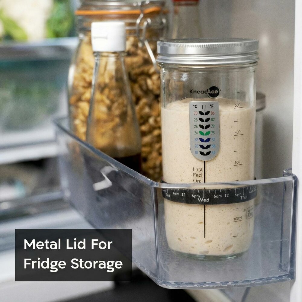 KneadAce&reg; 700 ml Desemstarterpot