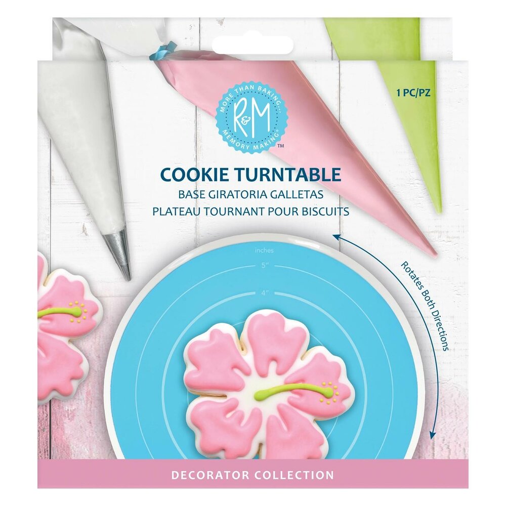 R&amp;M Plateau Tournant pour D&eacute;corer des Biscuits &ndash; 15 cm