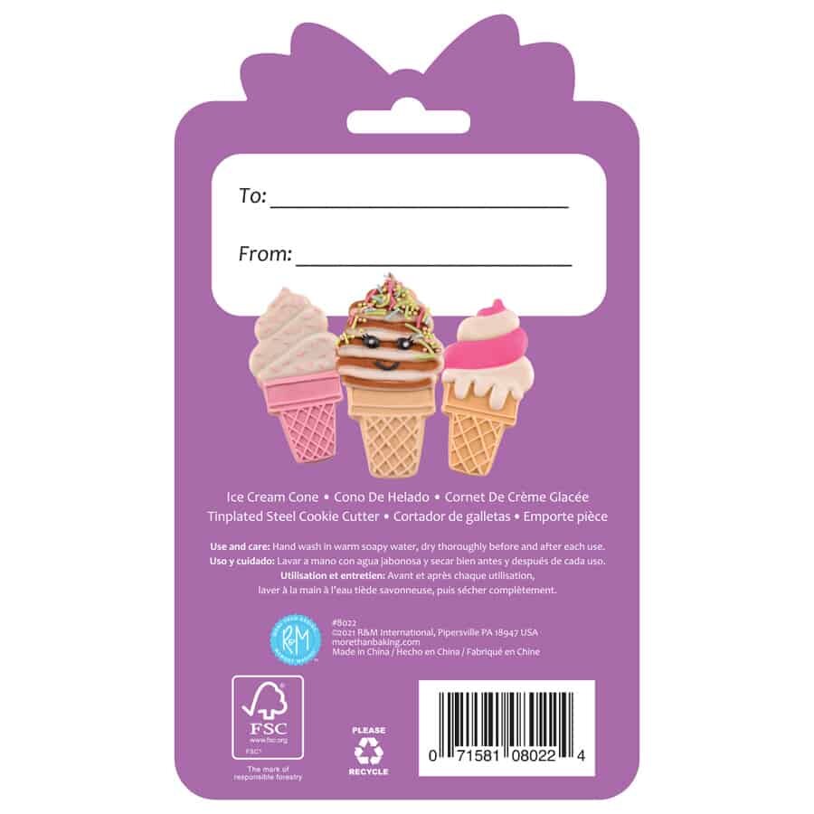 R&amp;M Koekjesuitsteker &ndash; Ice Cream Cone 10 cm