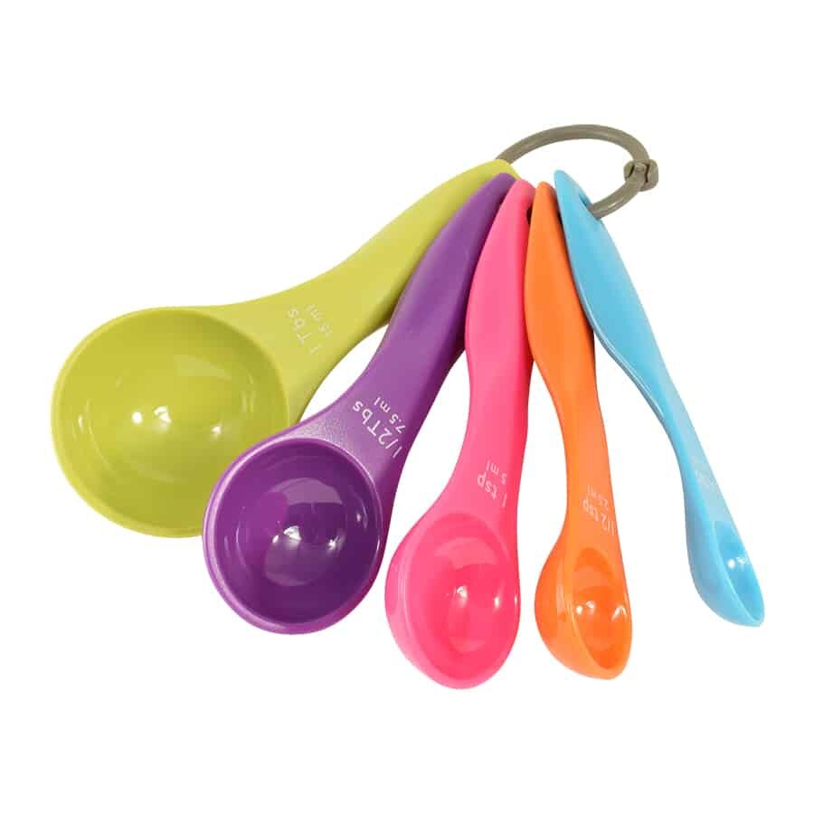 R&amp;M Measuring Spoons &ndash; Plastic Set (5‑Piece)
