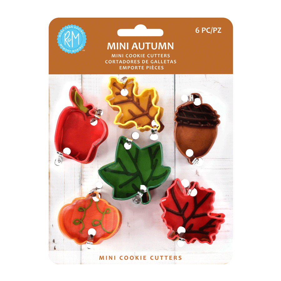 R&amp;M Mini Cookie Cutters &ndash; Autumn Leaf Set/6