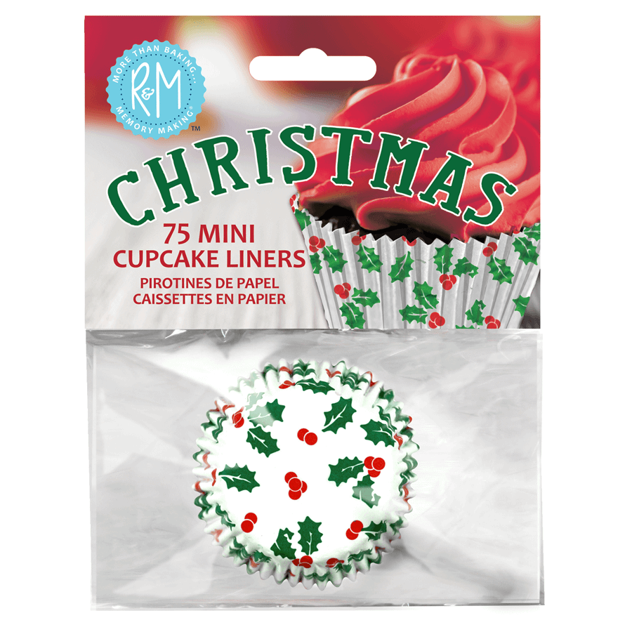 R&amp;M Mini Baking Cups Kerst &ndash; pk/75