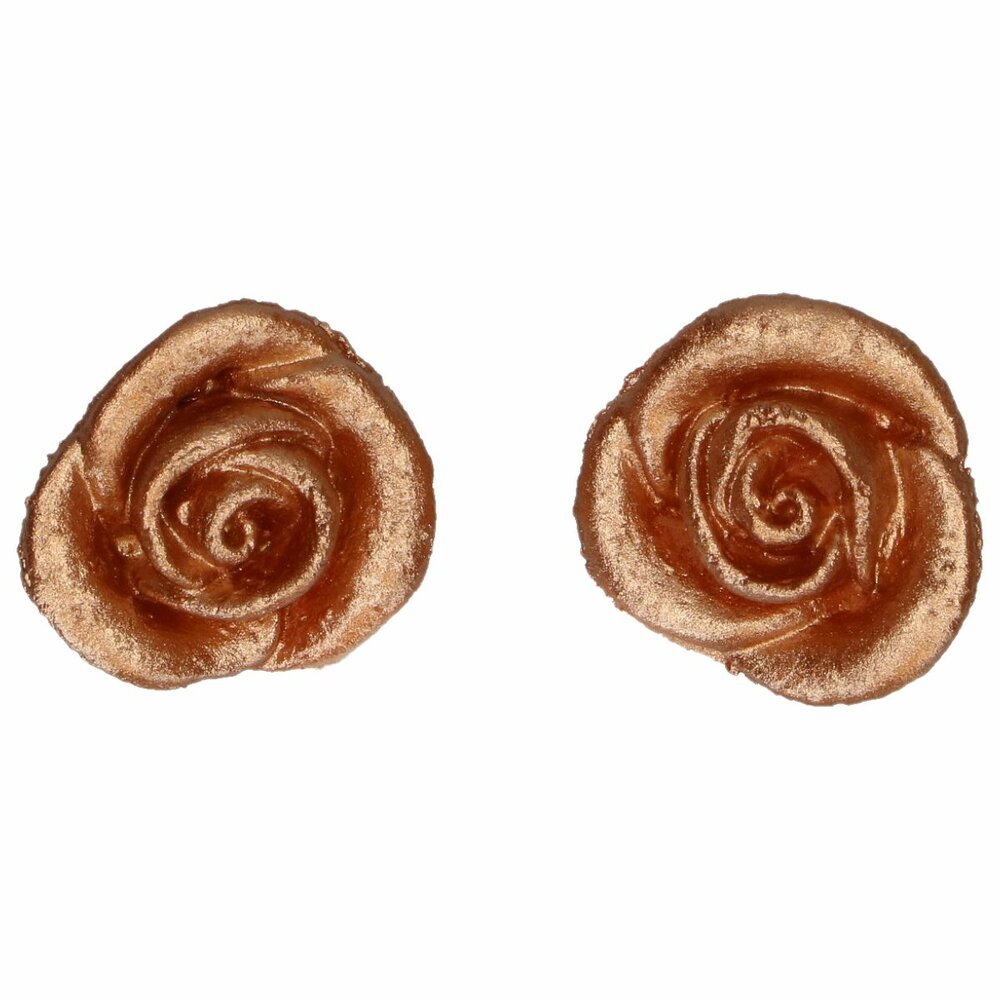 FunCakes D&eacute;corations en Fondant &ndash; Roses Bronze (lot de 6)