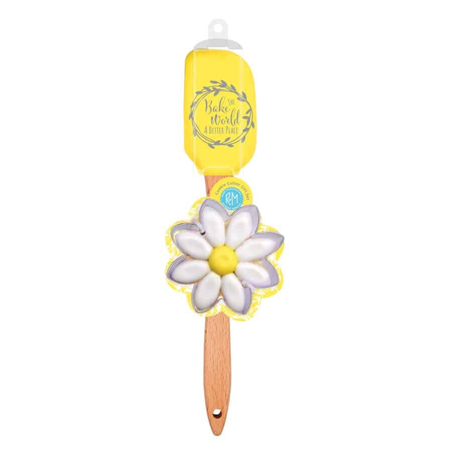 R&amp;M Spatula with Flower Cookie Cutter &ndash; Set of 2