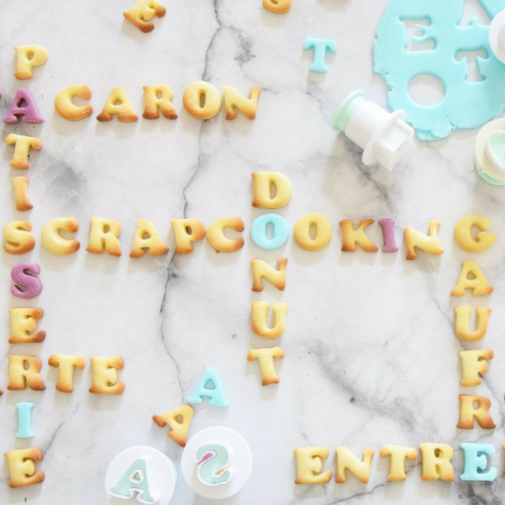 ScrapCooking Letters &amp; Numbers Plunger Cutter Set/36