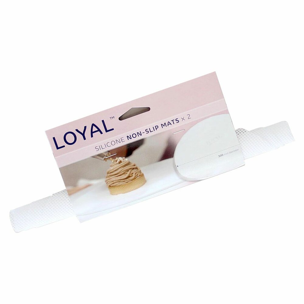 LOYAL Tapis Antid&eacute;rapants en Silicone &Oslash;30 cm &ndash; Lot de 2