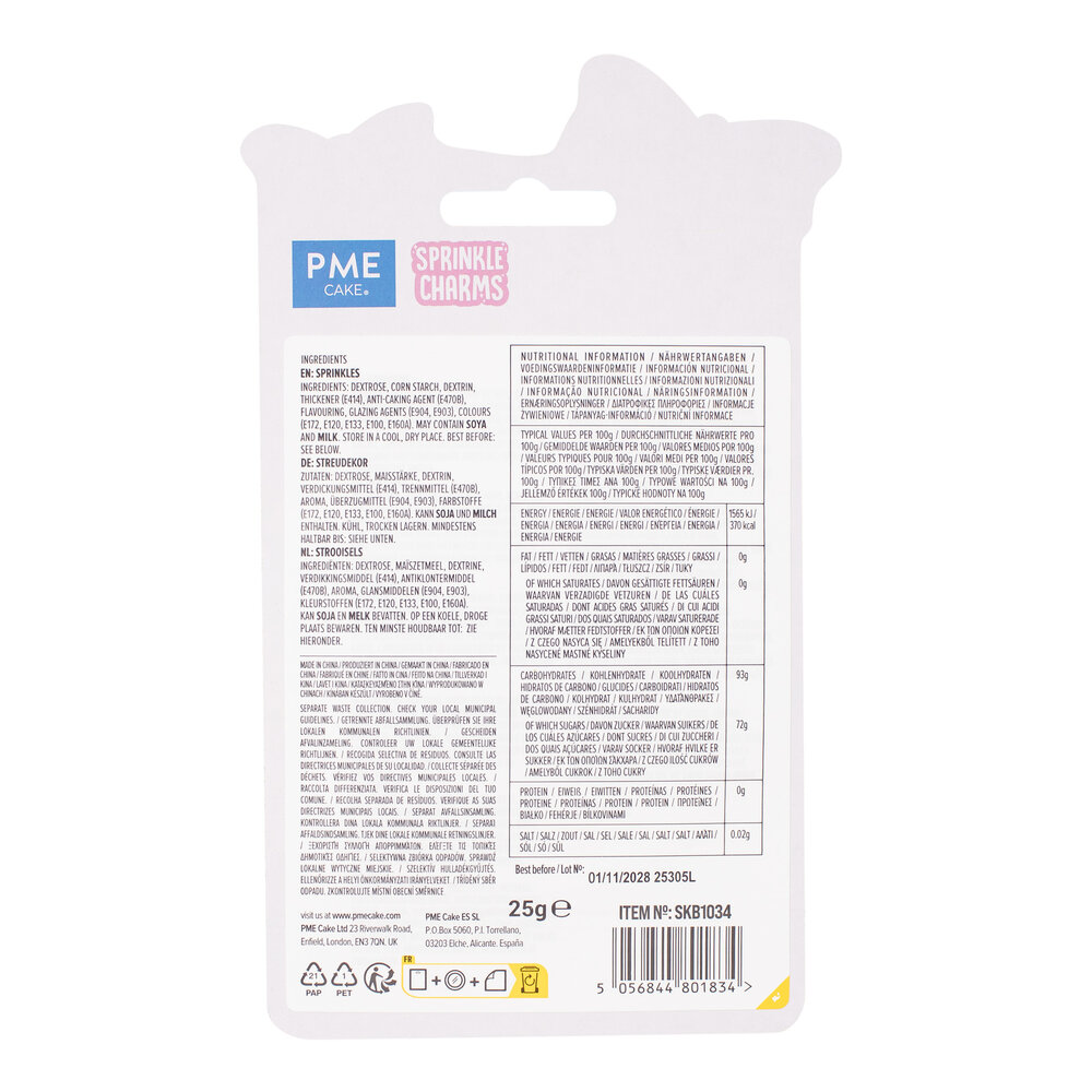 PME Pastel Bow Sprinkle Charms &ndash; 25 g