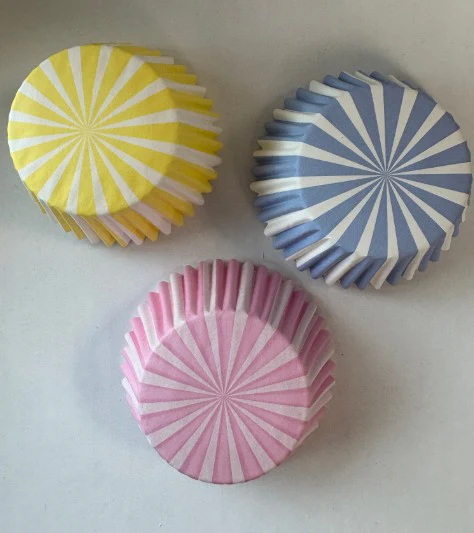 AH Colourful Stripe Cupcake Cases &ndash; 75 pack