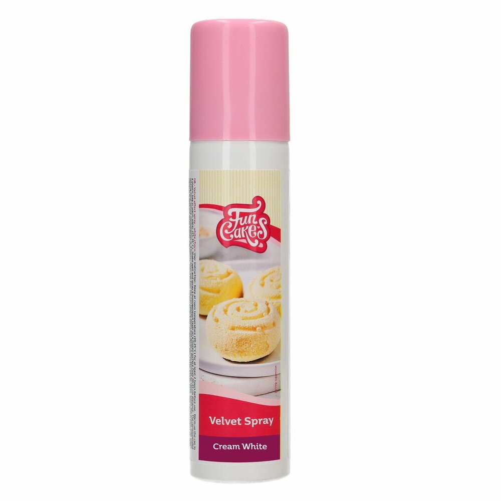  FunCakes Fluwelen Spray Roomwit 100 ml