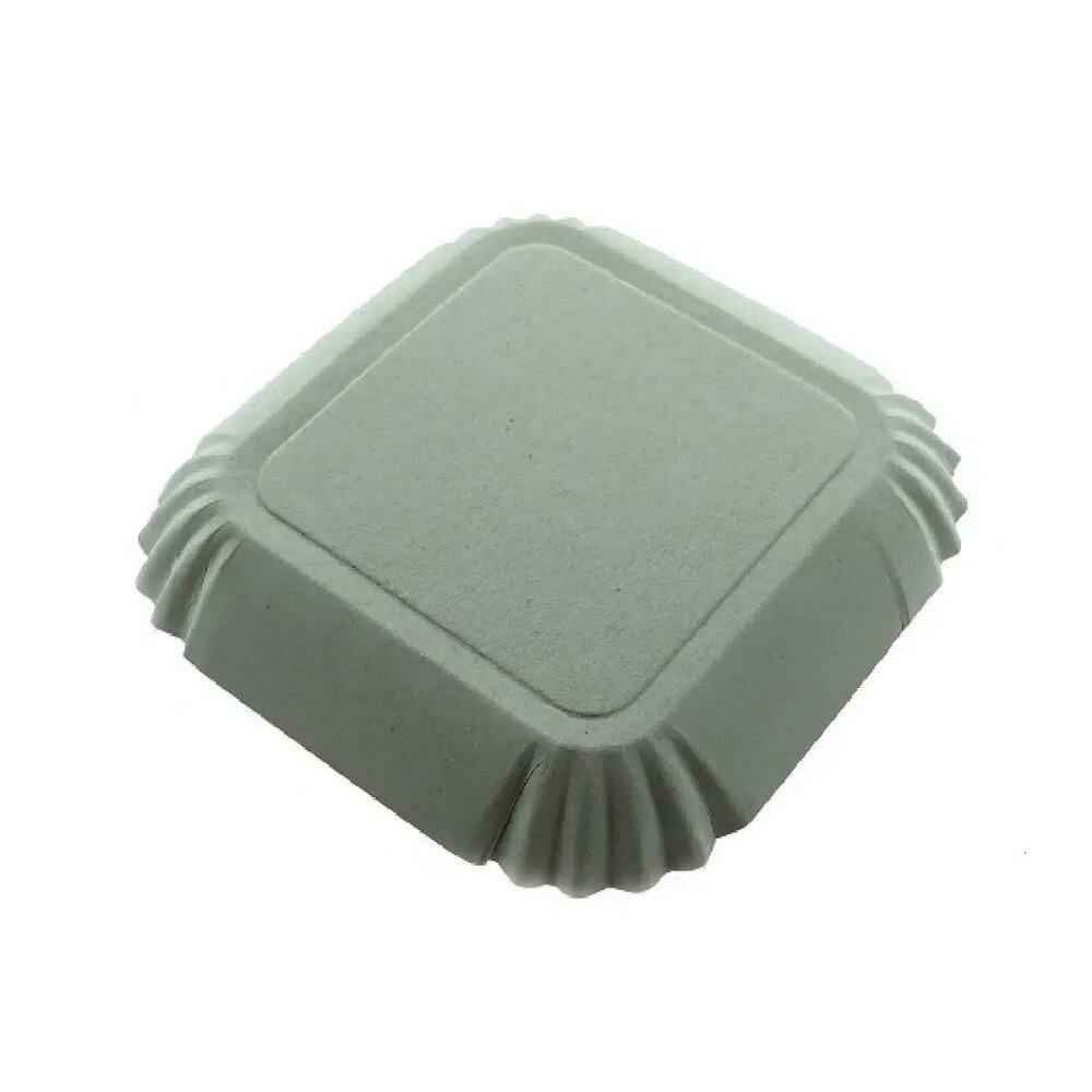 Quadratisches Goldenes Gebaecksch&auml;lchen mit Riffelrand 6,5&times;6,5 cm &ndash; 25 St&uuml;ck.