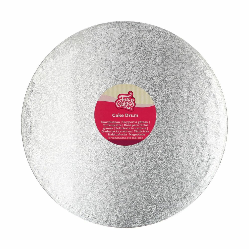  FunCakes Cake Drum Round Silver &Oslash;33cm