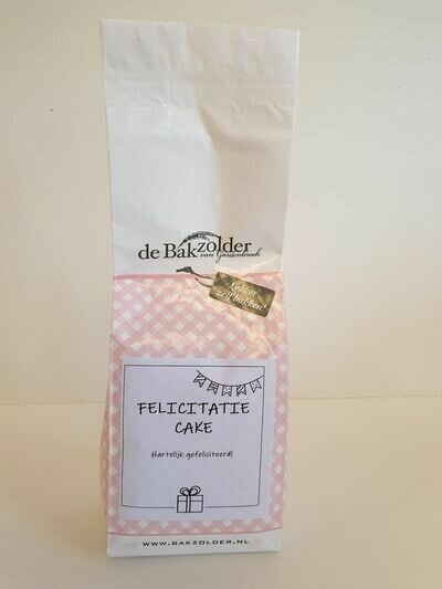 De Bakzolder Felicitatie Cake 400 gram