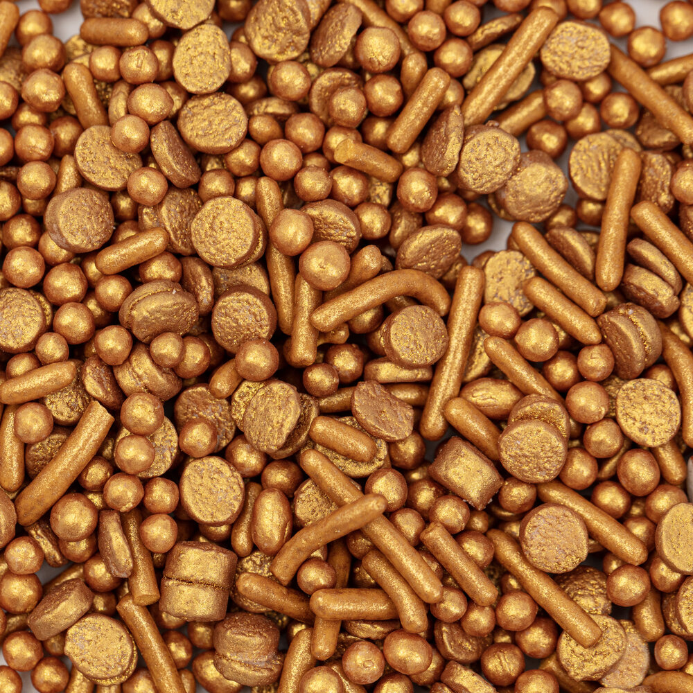 PME Cake Strooiselmix &ndash; Goud 76 g