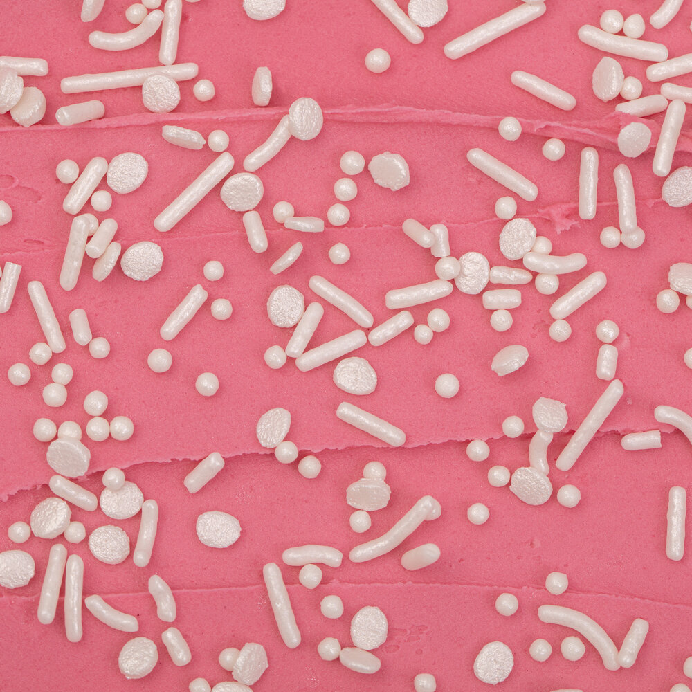 PME Cake Strooiselmix &ndash; Parelwit 76 g