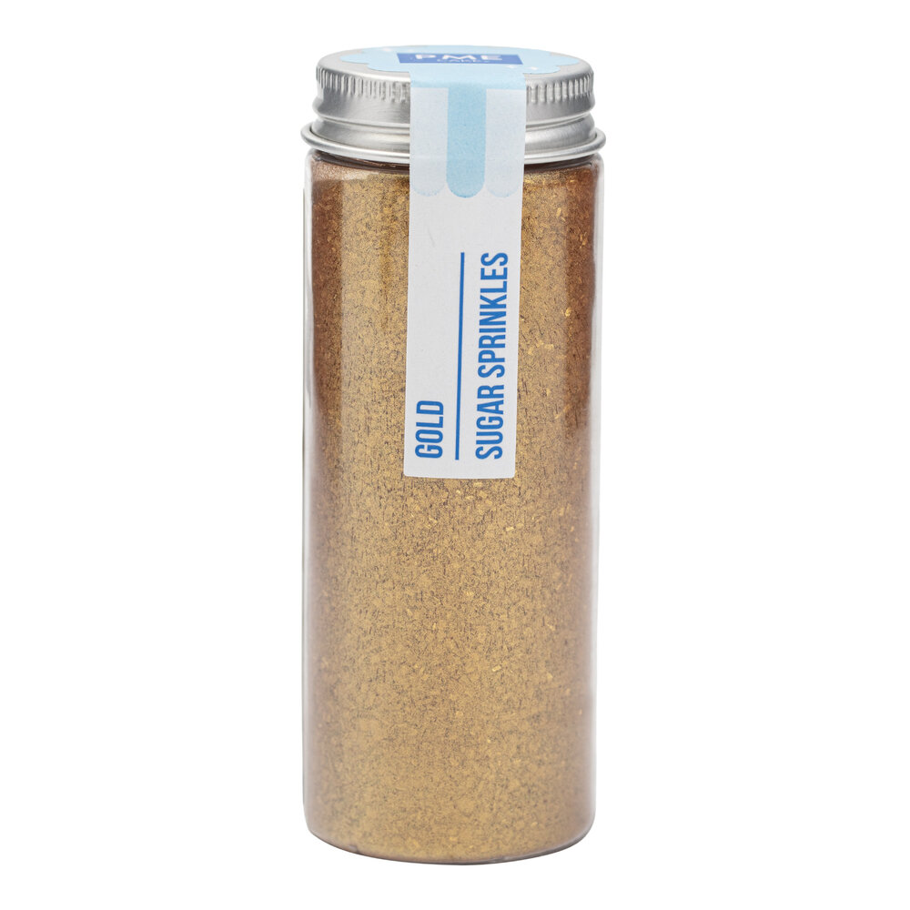 PME Cake Sugar Sprinkles &ndash; Gold 112 g