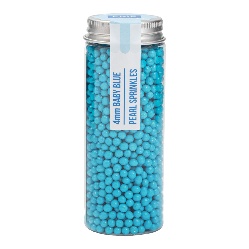 PME Kuchen 4mm Zuckerperlen &ndash; Babyblau 74 g