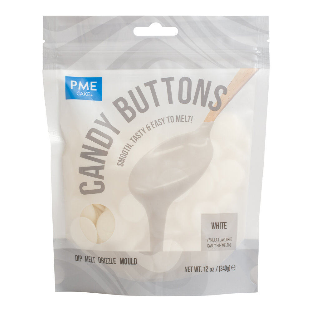 PME Candy Buttons &ndash; Wei&szlig; 340 g