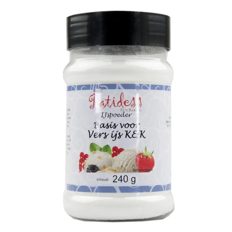 Patidess Ice Powder Base for Fresh Ice Cream 240 g