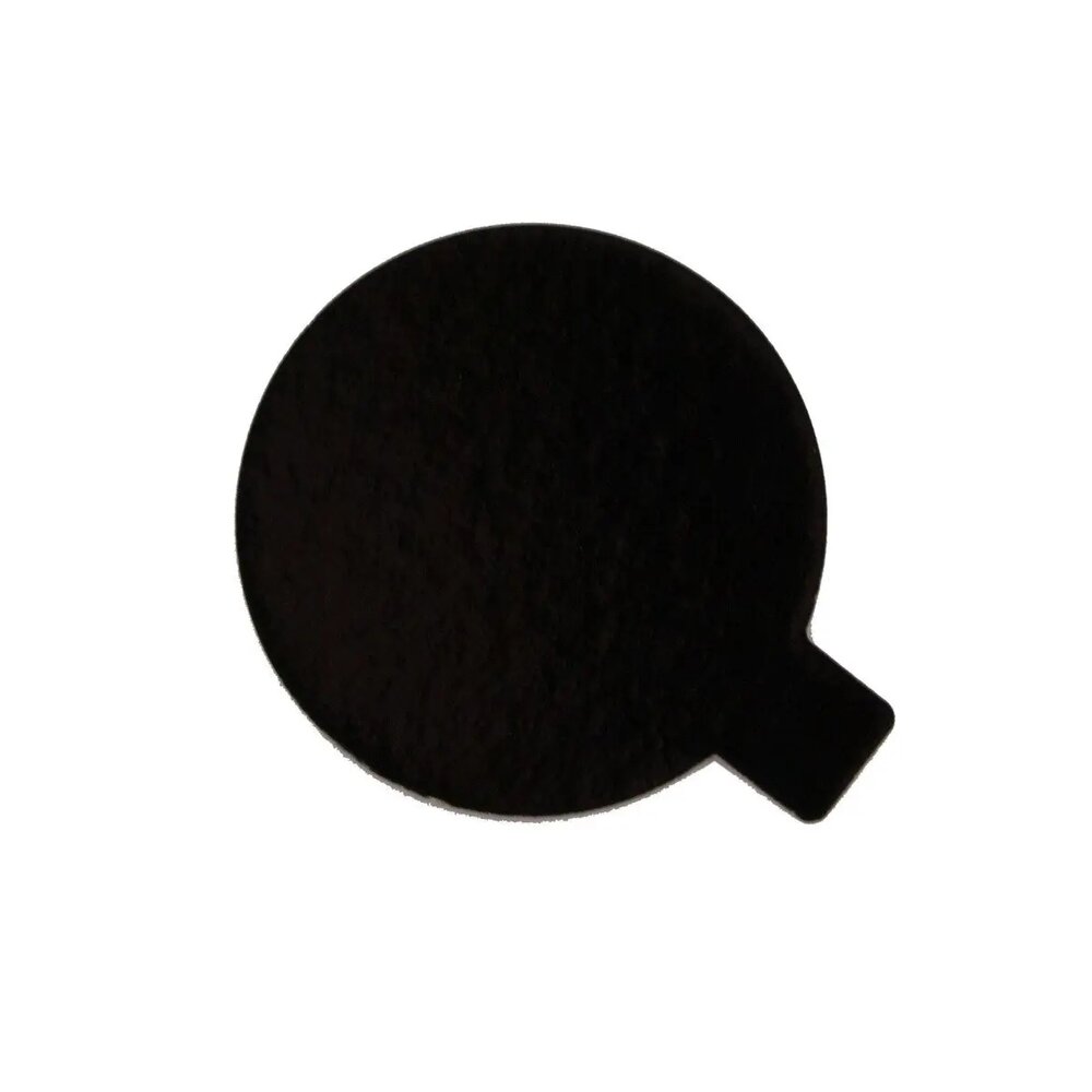 Cake Board Gold/Black with Tab &Oslash;8 cm &ndash; 25 pcs