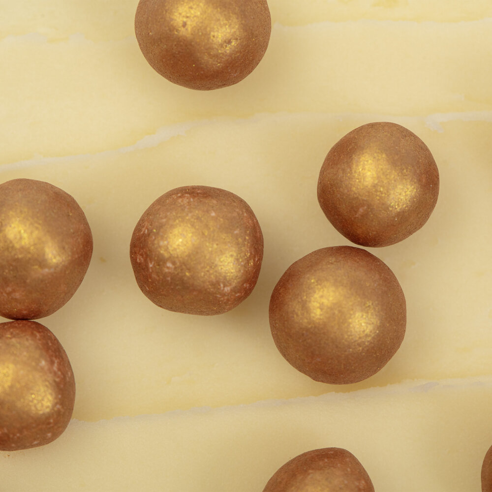 PME Cake 8mm Parelstrooisels &ndash; Goud 40 g