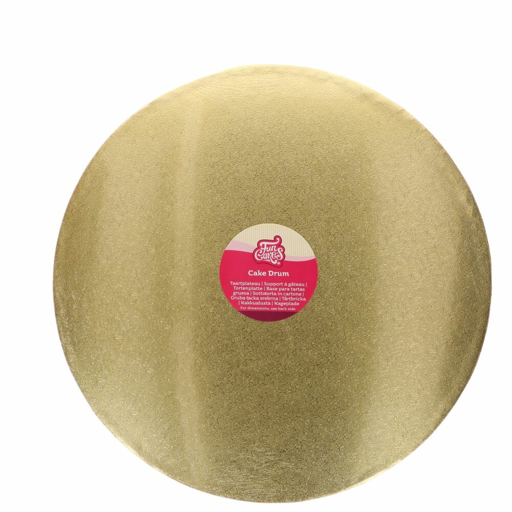 FunCakes Cake Drum Rond Goud &Oslash;45 cm