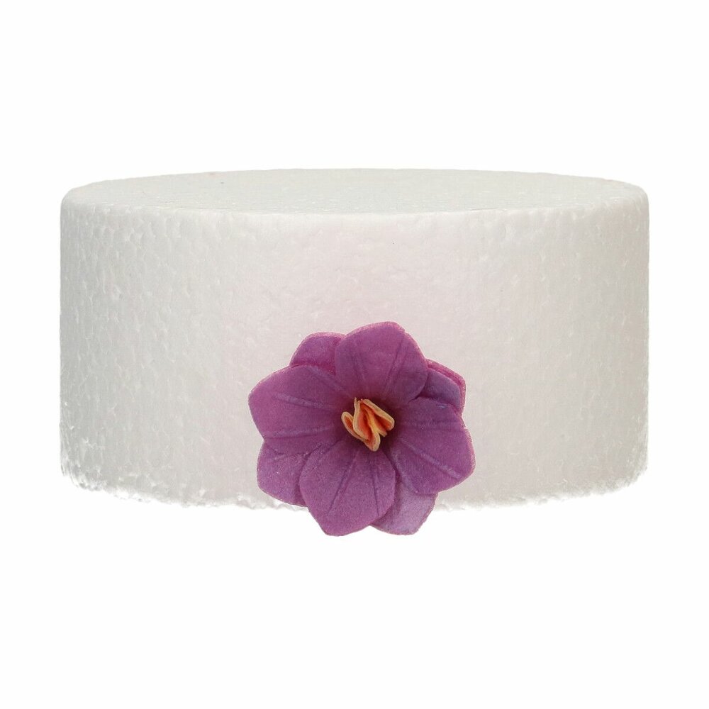 FunCakes Essbare Papierblumen Deluxe Hortensie Lila &amp; Gelb Small &ndash; 18 St&uuml;ck