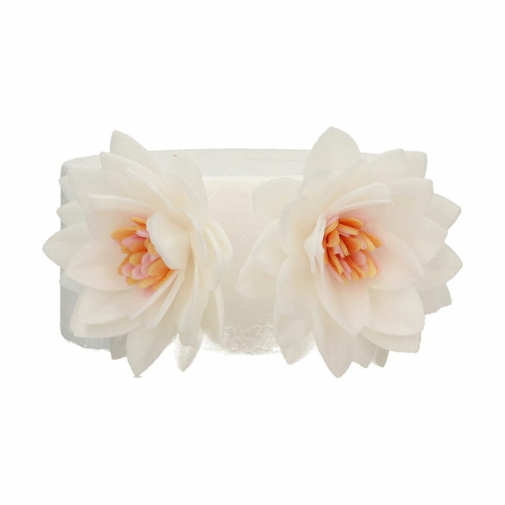  FunCakes Edible Wafer Flowers Deluxe Lotus White Medium pk/10