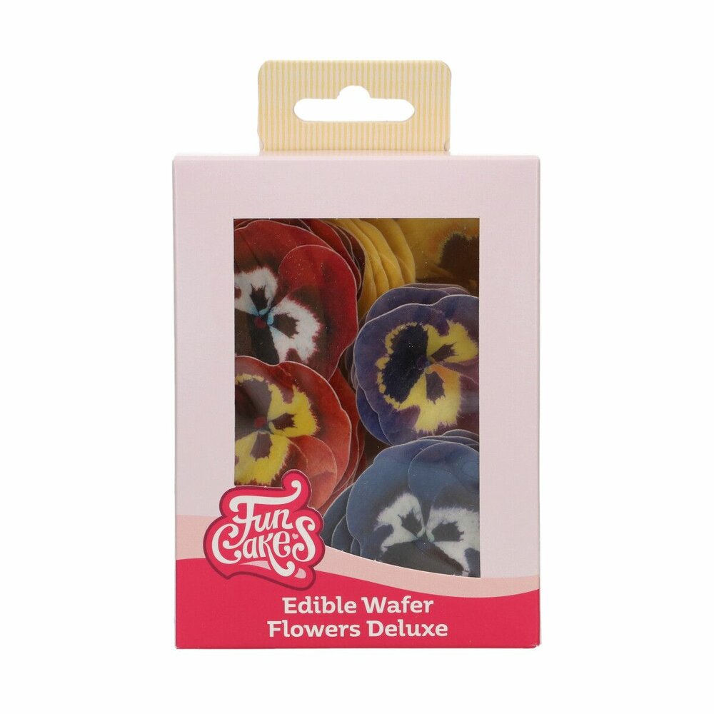 FunCakes Essbare Papierblumen Deluxe Veilchen Mix Small &ndash; 30 St&uuml;ck