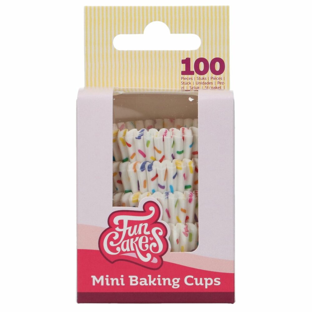 FunCakes Mini Baking Cups Sprinkles &ndash; pack/100