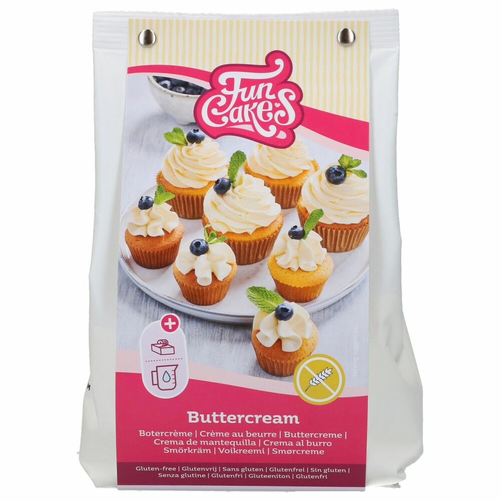 FunCakes Glutenfreie Buttercreme‑Mix &ndash; 400 g