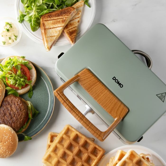 DOMO 3‑in‑1 Snackmaker &ndash; Sandwich‑Waffel‑Grill