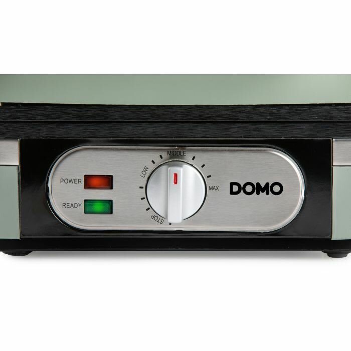 DOMO Waffeleisen 4&times;7 &ndash; sage green