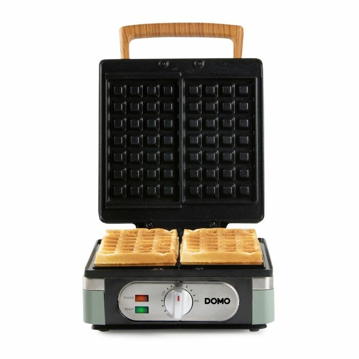 DOMO Waffeleisen 4&times;7 &ndash; sage green