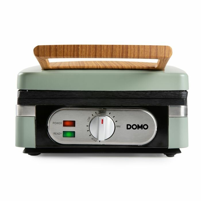 DOMO Waffeleisen 4&times;7 &ndash; sage green