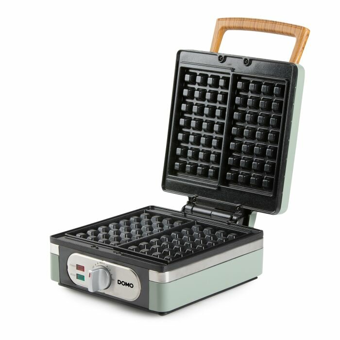 DOMO Waffeleisen 4&times;7 &ndash; sage green