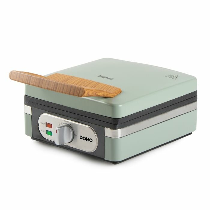 DOMO Waffeleisen 4&times;7 &ndash; sage green