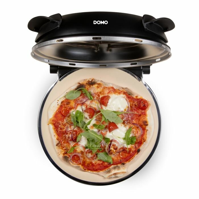 DOMO Pizzaofen &bdquo;My Express Pizza&ldquo; &ndash; Keramikstein &ndash; DO9285PZ