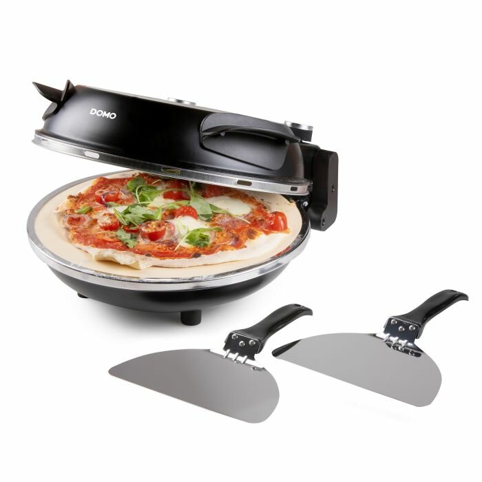 DOMO Pizzaofen &bdquo;My Express Pizza&ldquo; &ndash; Keramikstein &ndash; DO9285PZ