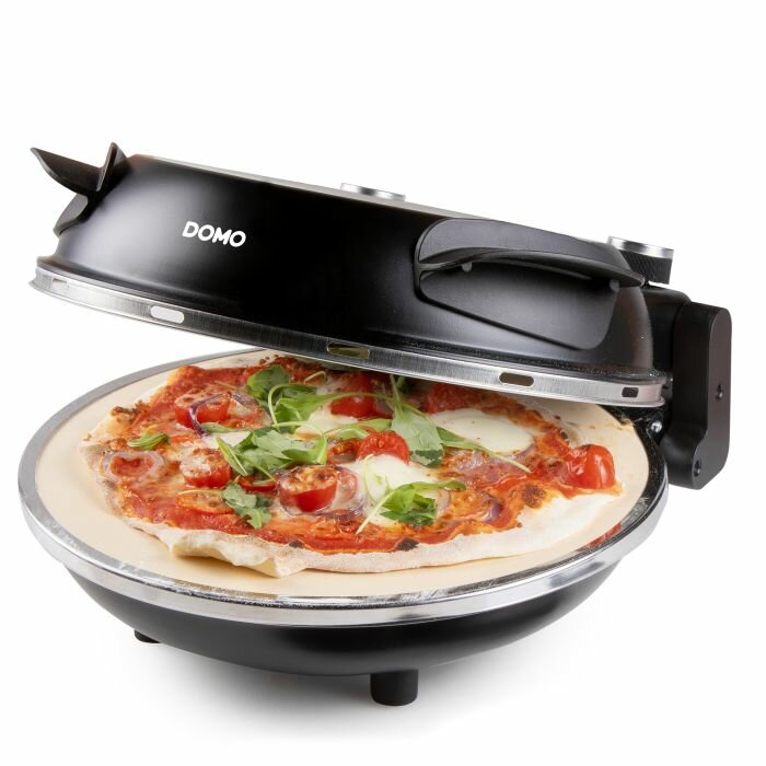 DOMO Pizzaofen &bdquo;My Express Pizza&ldquo; &ndash; Keramikstein &ndash; DO9285PZ