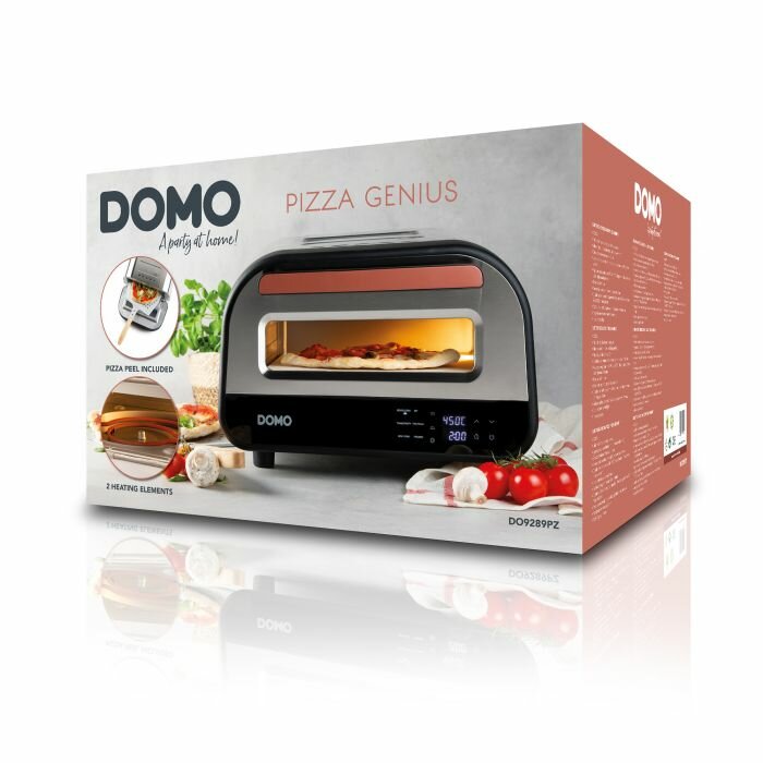 DOMO Pizzaofen &bdquo;Pizza Genius&ldquo; &ndash; Cordieritstein