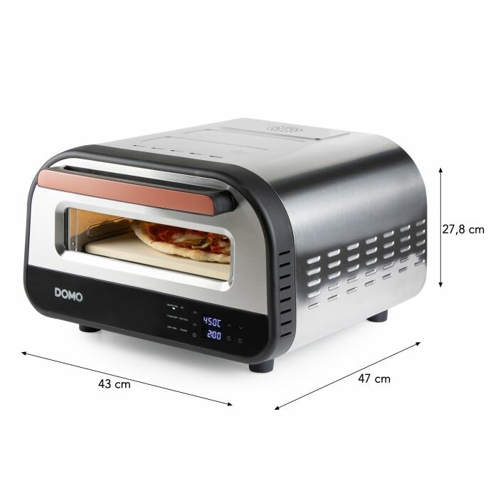 DOMO Pizzaofen &bdquo;Pizza Genius&ldquo; &ndash; Cordieritstein