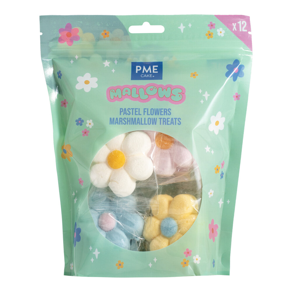 PME Marshmallow Treats &ndash; Pastel Flowers Pk/12
